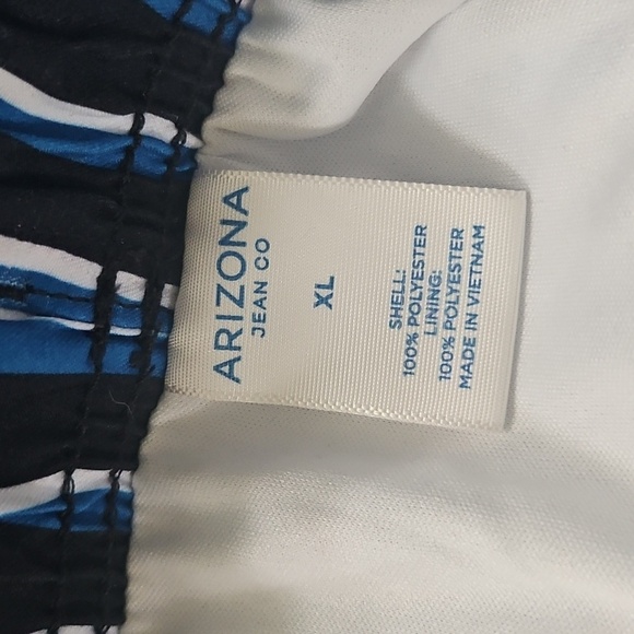 Arizona Striped Swim Shorts with 6.5" Inseam NWT - Picture 9 of 9